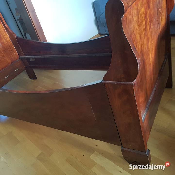 Łóżko biedermeier Wilno mazowsze ok 1800