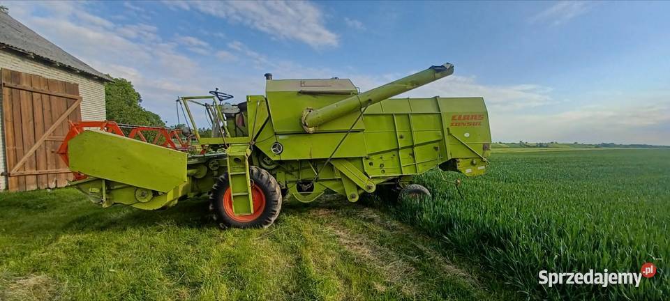 Kombajn zbożowy Claas Consul z sieczkarnią Heder małopolskie Mostek