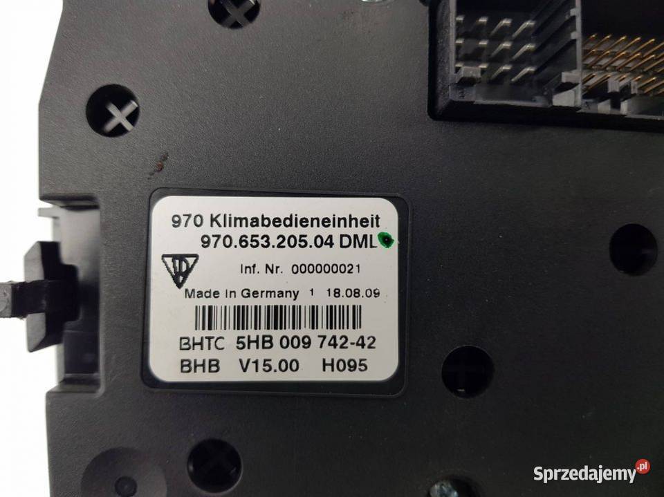 PANEL STEROWANIA RADIA97065320504 PANAMERA Pozostałe Lipno