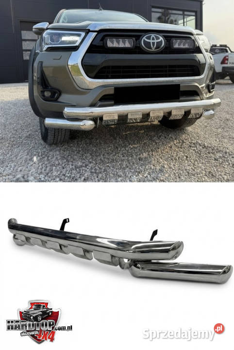 Orurowanie przednie TOYOTA HILUX 2021 76mm Chrom warmińsko-mazurskie Pasłęk sprzedam