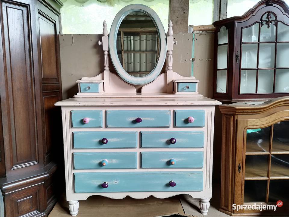 Toaletka z lustrem schabby chic lubelskie Wąwolnica