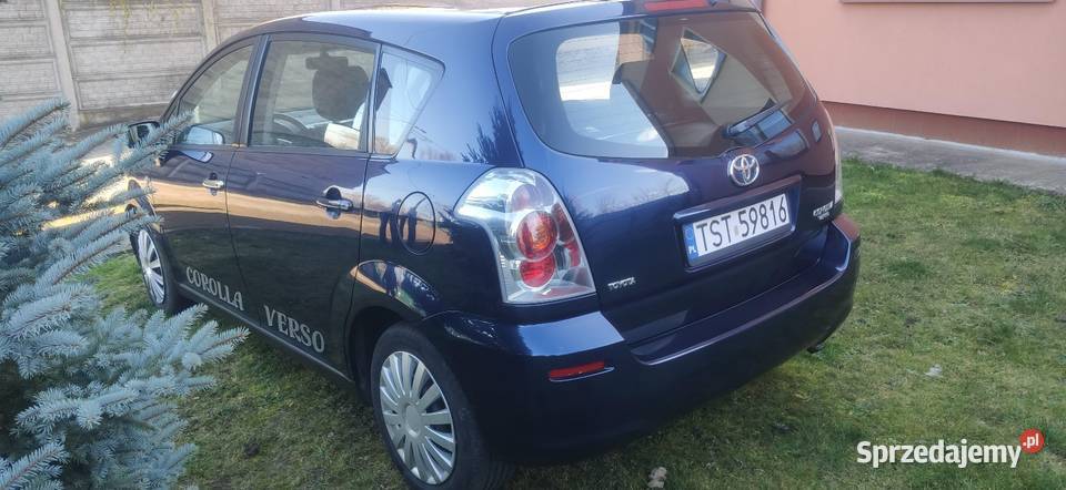 Toyota Corolla Verso welurowa tapicerka Samochody osobowe Kuczów