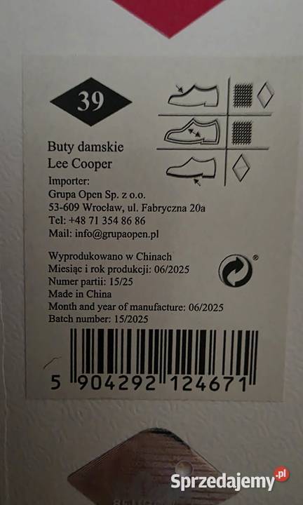 Oryginalne buty damskie Zimowe Lee Cooper czarne Białystok