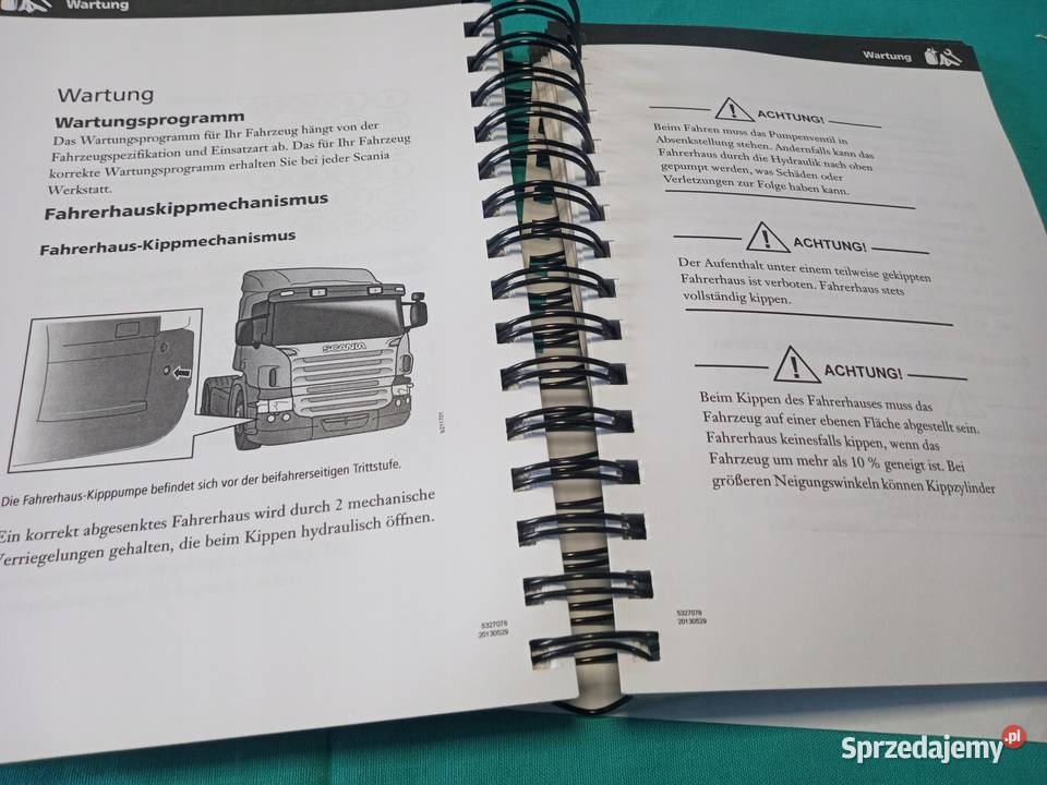 SCANIA R Instrukcja Obsługi książka Etui KOMPLET Łódź