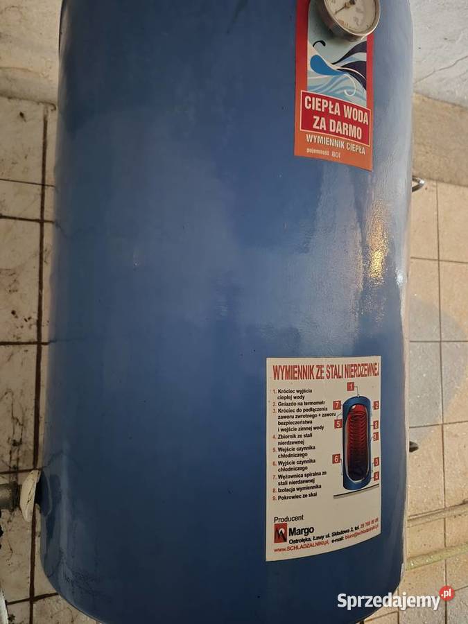 Zbiornik na mleko 1000l z odzyskiem ciepla 80l Przasnysz sprzedam