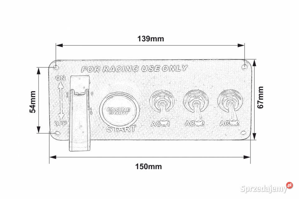 Panelstarter silnika PRO 3 włączniki Gdańsk