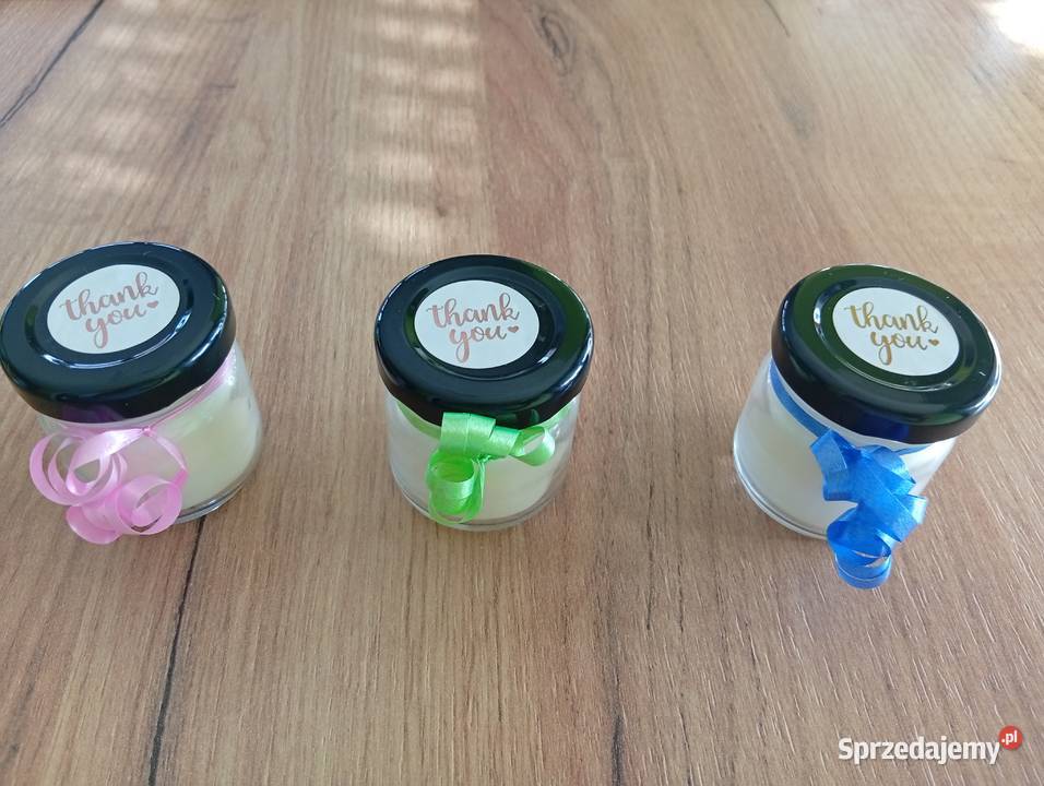 Świeca Sojowa Podziękowania gości Dekoracje i ozdoby Gniezno