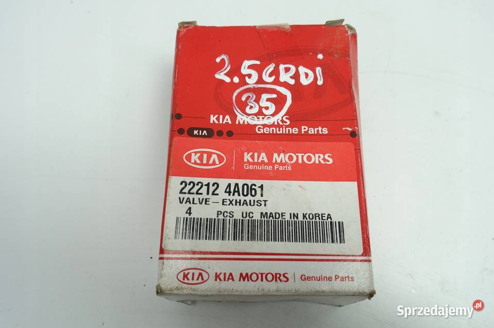 Kia Sorento I 25 CRDI ZAWÓR WYDECHOWY komplet
