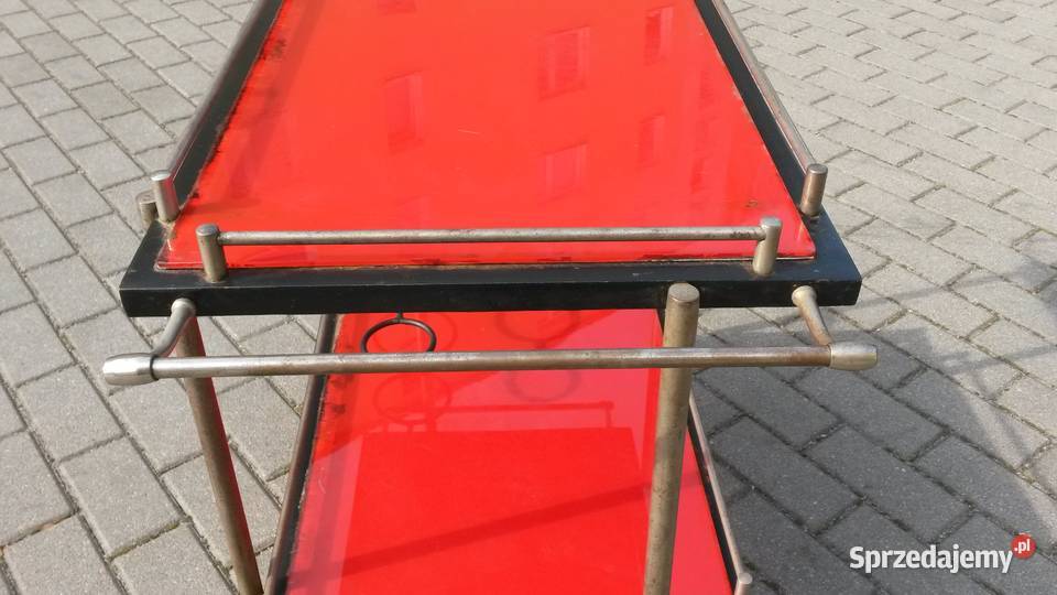 Stary metalowy barek na kółkach Vintage PRL loft Gdynia sprzedam