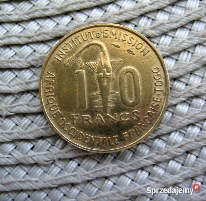 Francuska Afryka Zachodnia 10 Frank 1957r Togo Kalisz