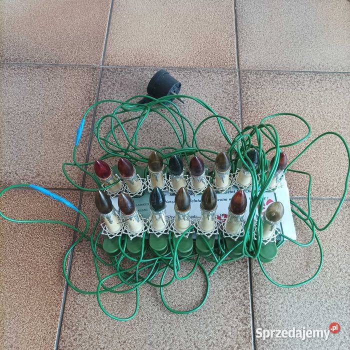 Stare zabytkowe lampki choinkowe z czasów PRL dolnośląskie Stronie Śląskie