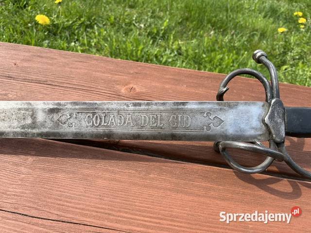 Miecz rycerski Colada Del Cid TOLEDO Hiszpania warmińsko-mazurskie Mrągowo