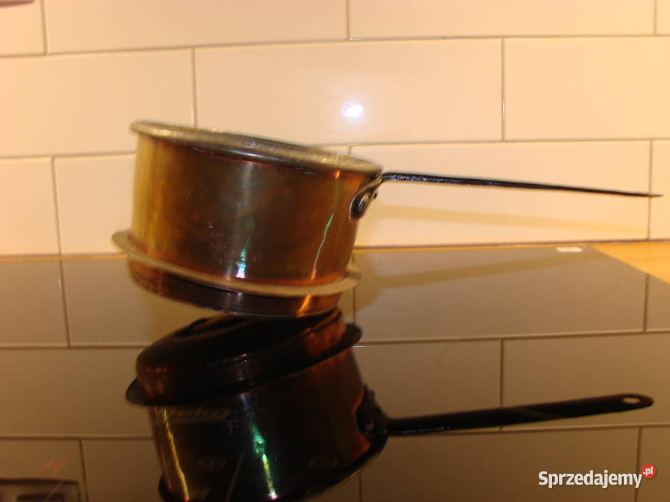 stary miedziany rondel Pruszcz Gdański