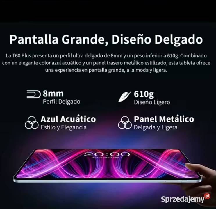 Tablet Teclast T60 Plus 12 Android 14 klawiatura Tablety i palmtopy Chrzanów