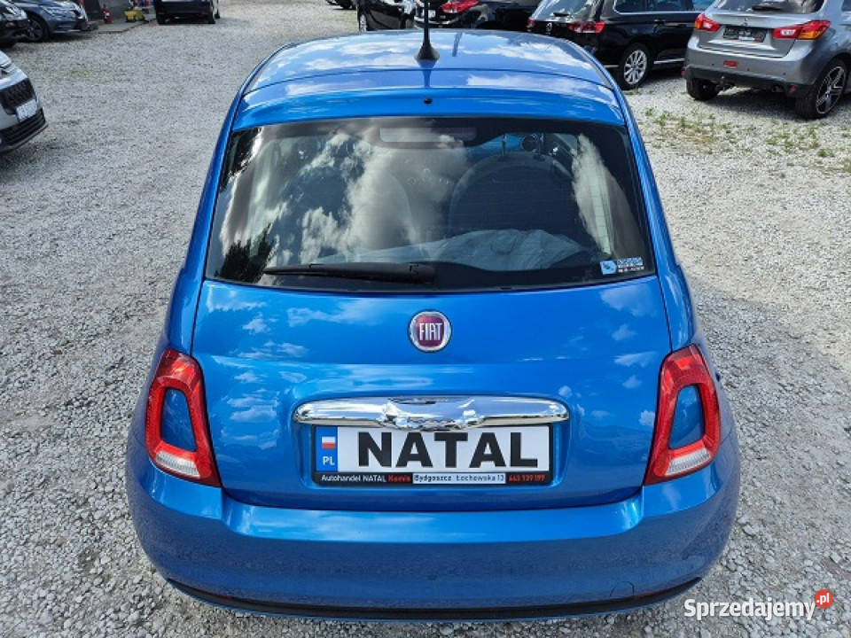 Fiat 500 Super stan Mały przebieg Koła zima I niebieski Bydgoszcz