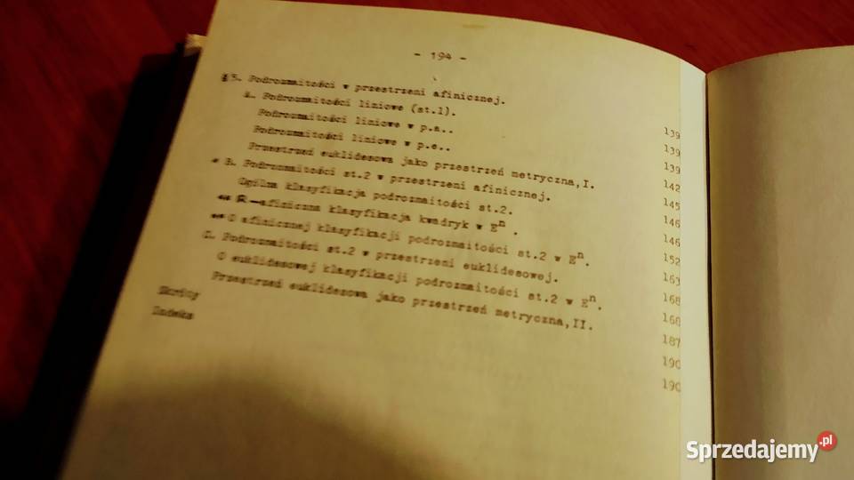 Algebra z geometrią Jacek Komorowski z przedm