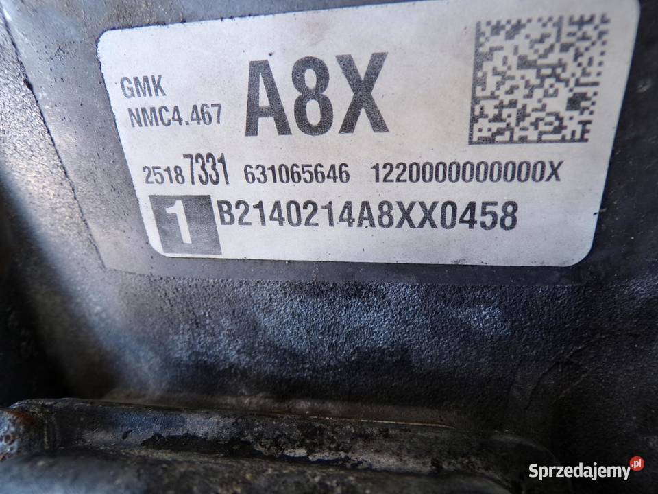 skrzynia biegów Opel Mokka 16 benzyna MC4467 sprzedam