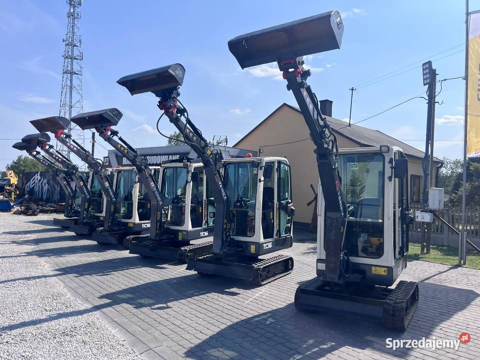 Mini koparka TEREX TC16 z 2015r 1800 rozsuwana 6 łódzkie Złoczew sprzedam