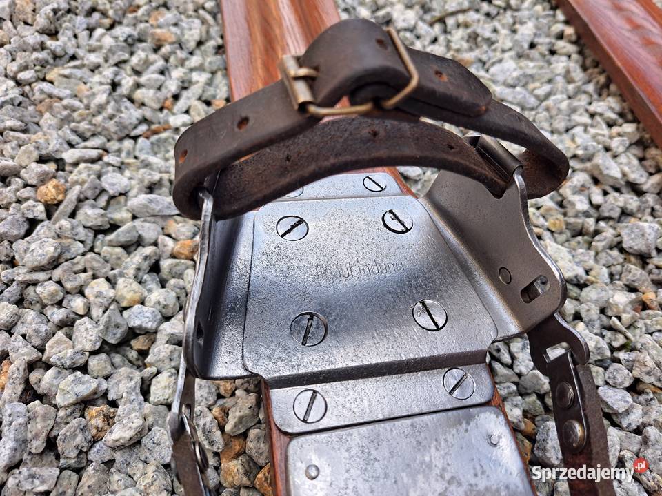 Stare drewniane narty Allgaubindung Szklarska Poręba