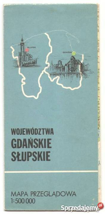 Mapa przeglądowa Gdański Słupskie Chojnice
