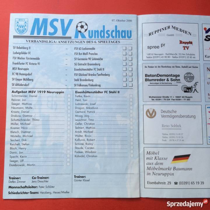 254 Sport niemiecki Antykwariat Szczecin