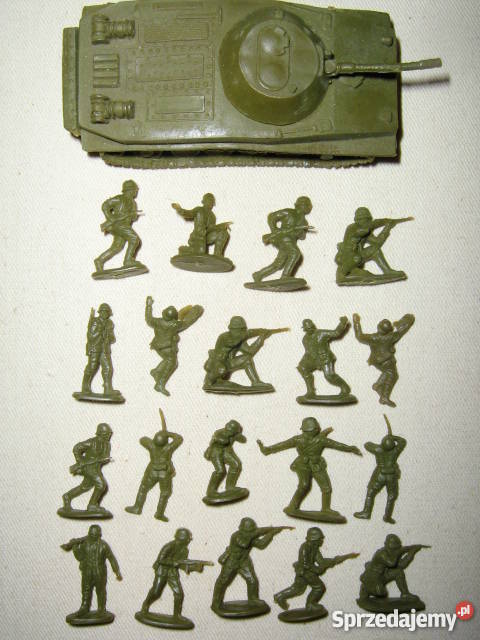 Żołnierzyki miniatury z PRL armia niemiecka Łódź sprzedam
