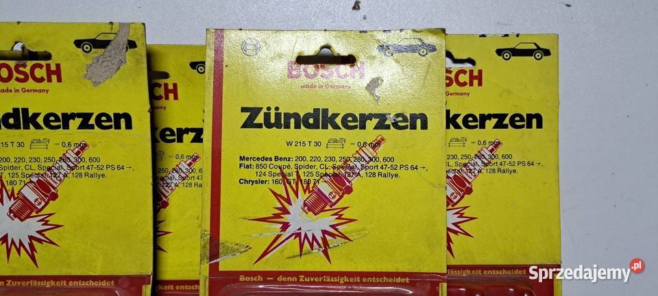Świece 4 Bosch W215 T30 Mercedes W114 W115 W108 osobowe Świece