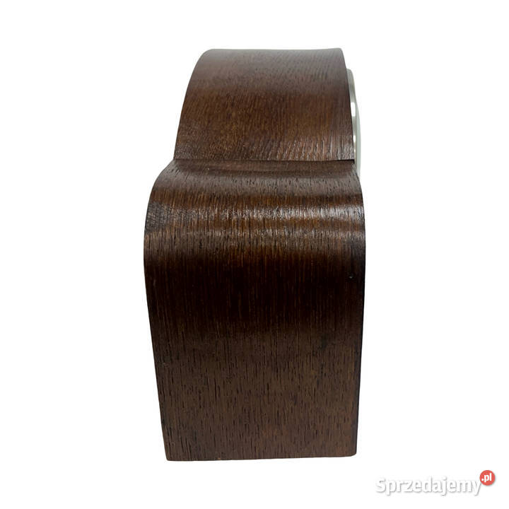 Zabytkowy zegar kominkowy art deco drewno Niemcy Warszawa