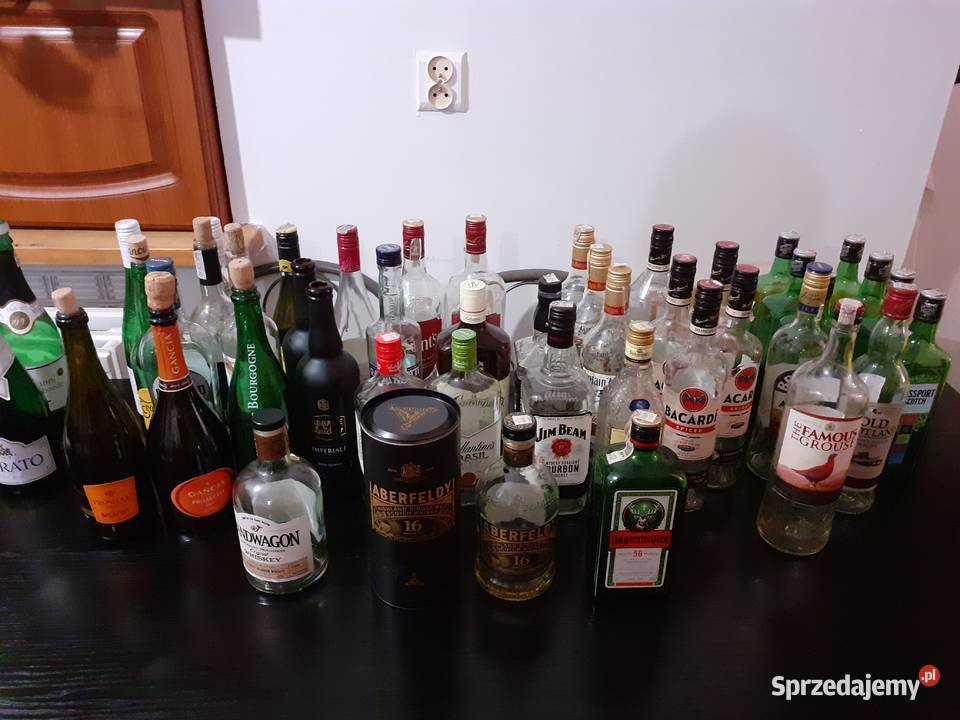 Butelki szklane Whisky Gin Wino Rum Liker