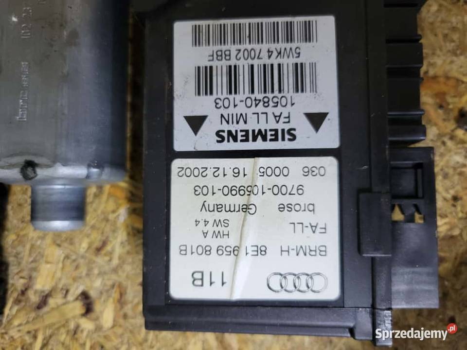 Silniki szyb przód audi a4 b6 Żory