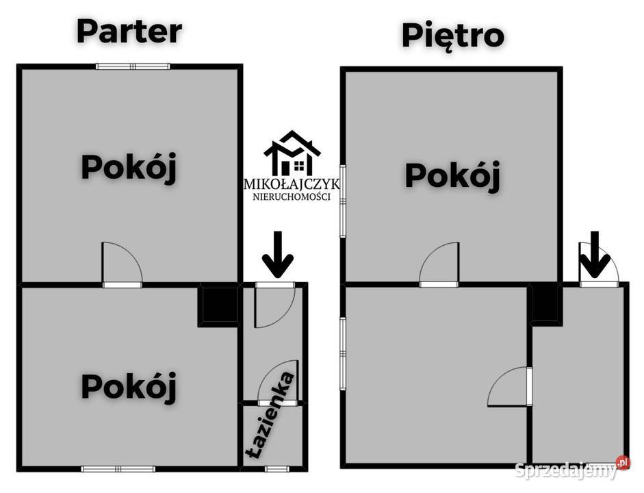 Pół domu dwa mieszkania Struga garaż ogródek bliźniak Bartoszyce