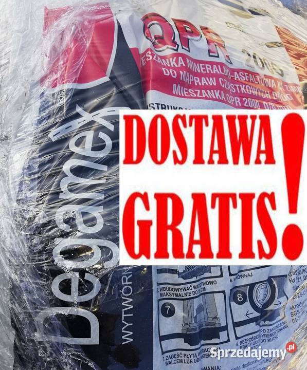 Masa asfaltowa na zimno w worku QPR 2000 sprzedam