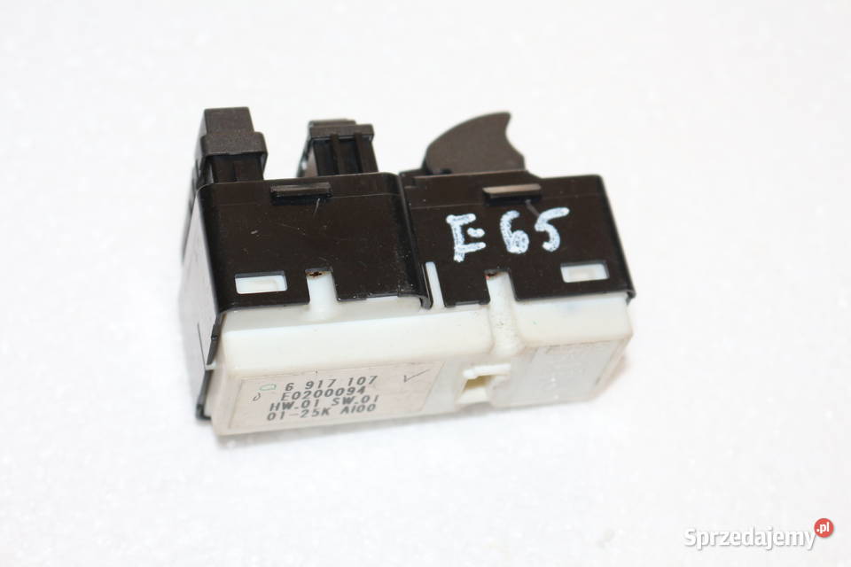BMW E65 PRZEŁĄCZNIK SZYBY ROLET LEWY TYŁ 6917107 Prochowice