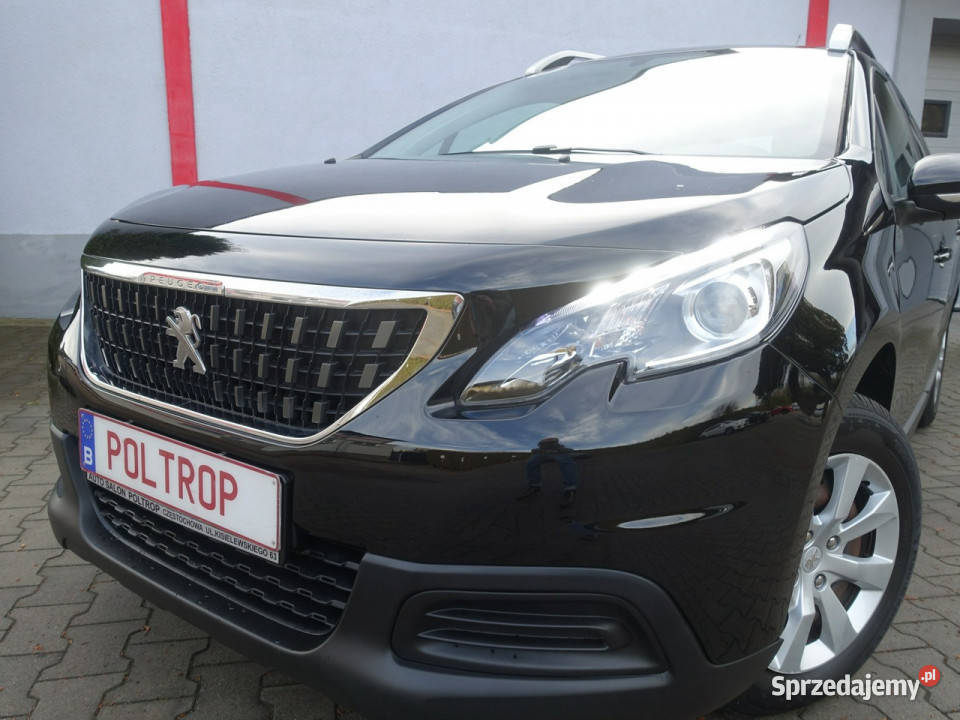 Peugeot 2008 12i Klimatyzacja Ledy Opłacony czarny Częstochowa