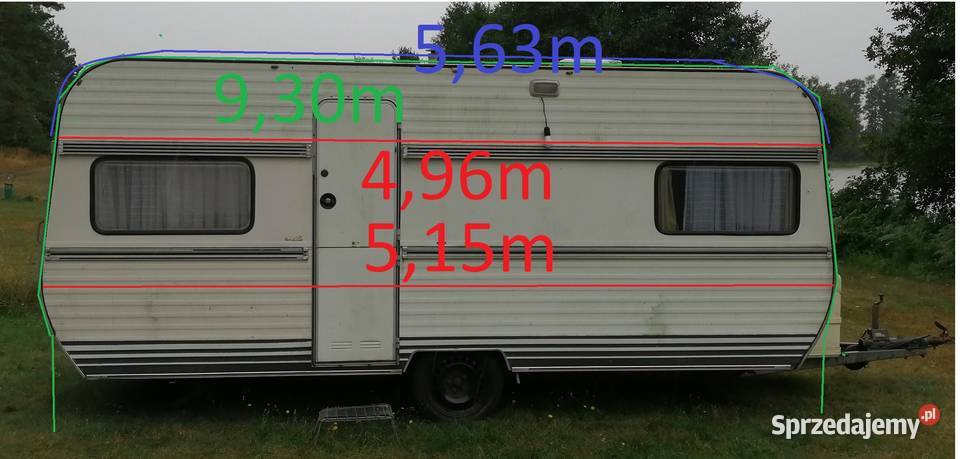 Przedsionek namiot do przyczepy kempingowej Dziemiany