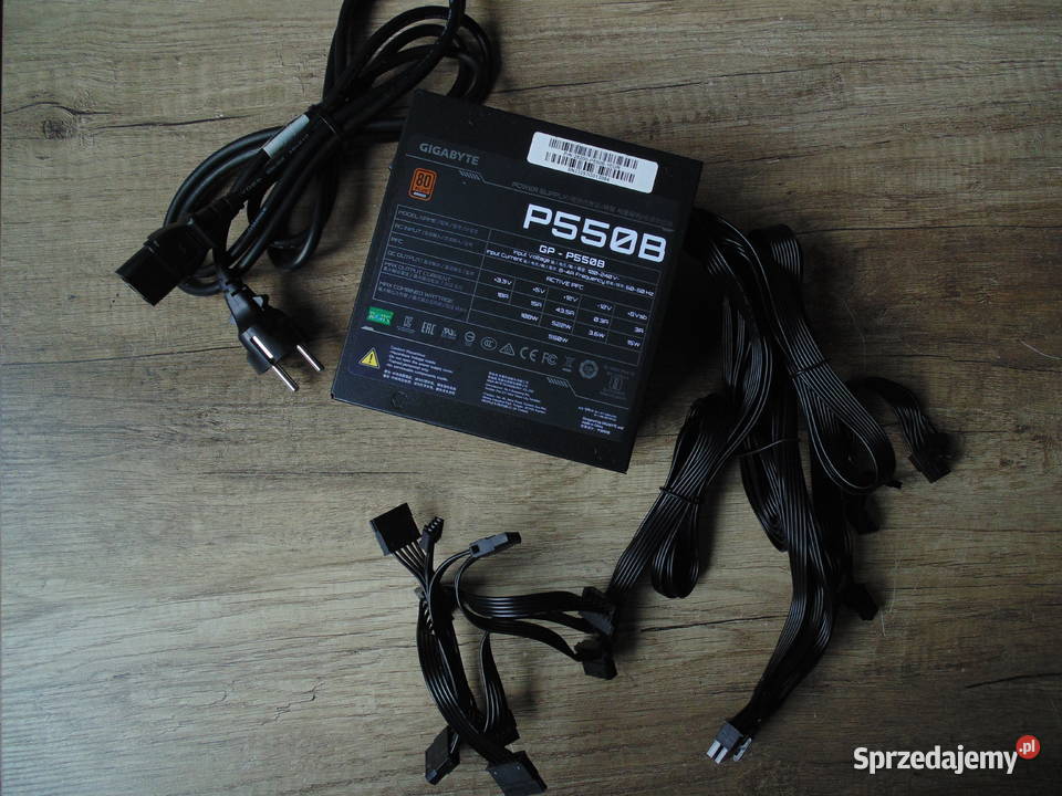 Zasilacz komputerowy Gigabyte P550B 550W 80 Plus mazowieckie