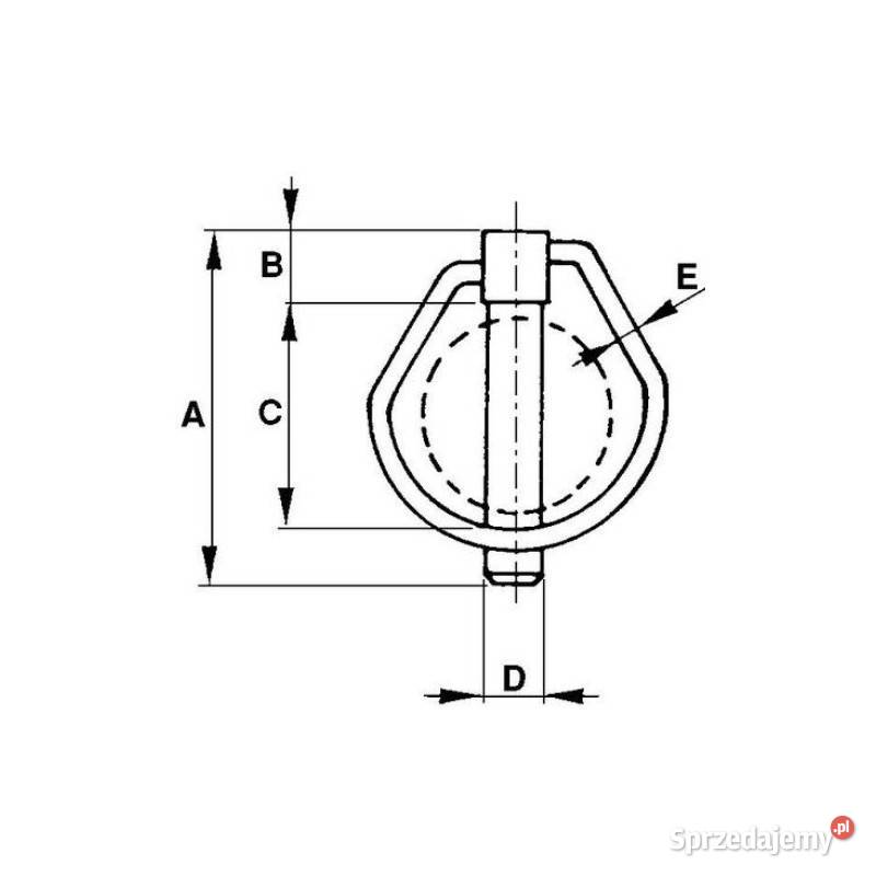 Zawleczka zatrzaskowa DIN11023 Fi5mm 00099 sprzedam