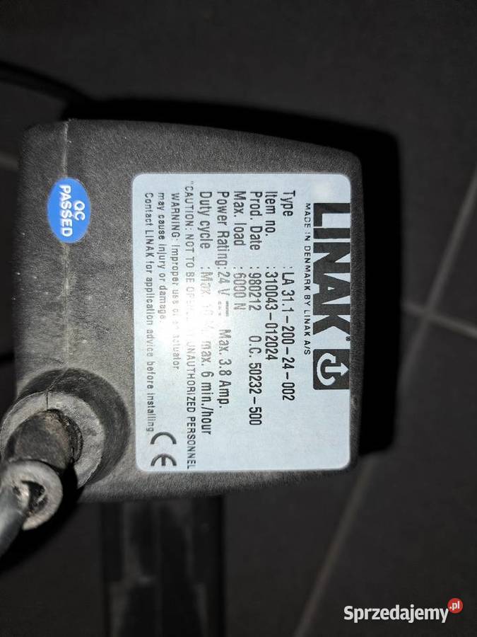 Siłownik Linak typ LA 31120024002 używany Warszawa