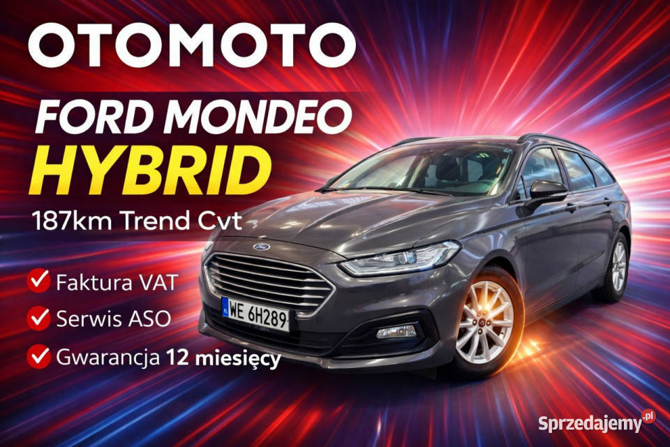 Ford Mondeo Hybrid 23r Salon Polska 1Wł 20 Ford Białystok