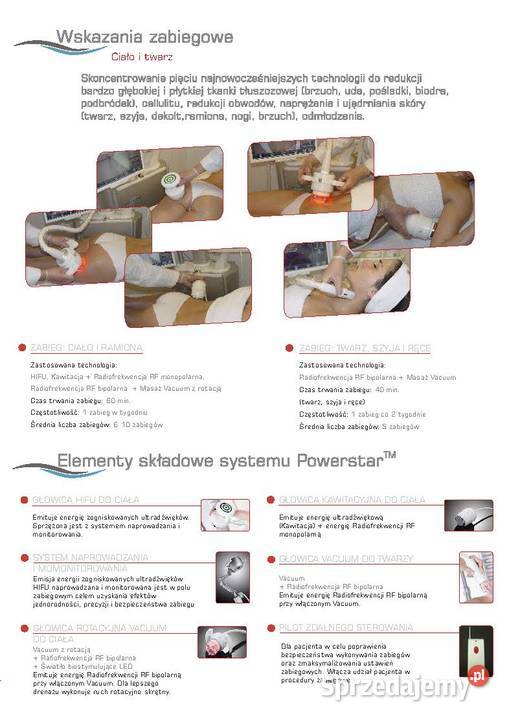 Powerstar endermologia z RF HIFU kawitacja RF Prudnik