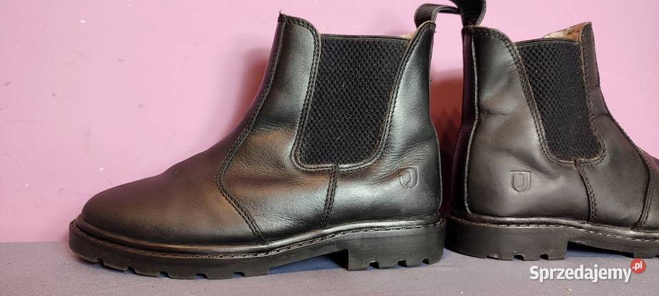 Zimowe skórzane sztyblety Jacson ocieplane