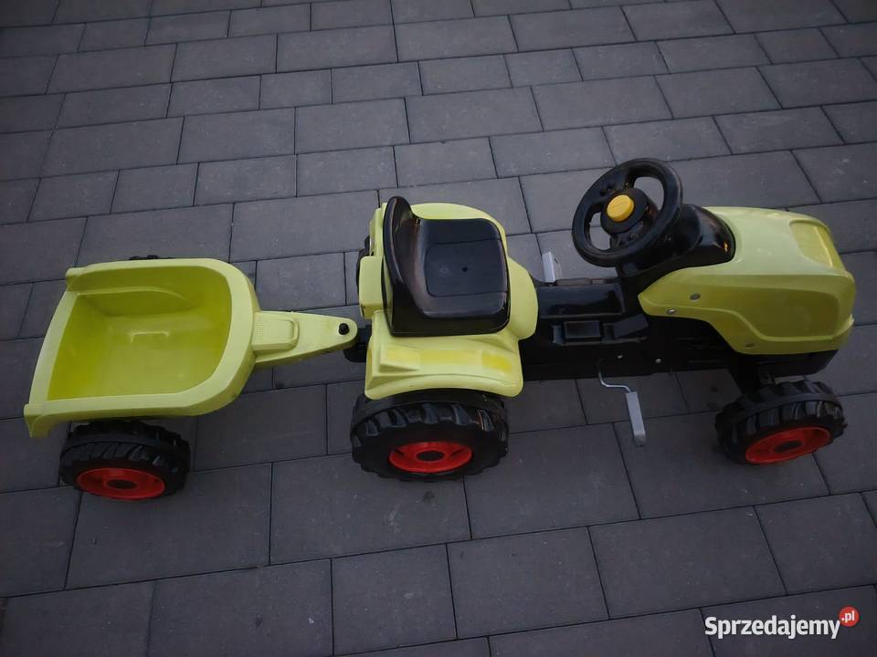 Traktor na pedały Claas GM Smoby z przyczepą Łańcut