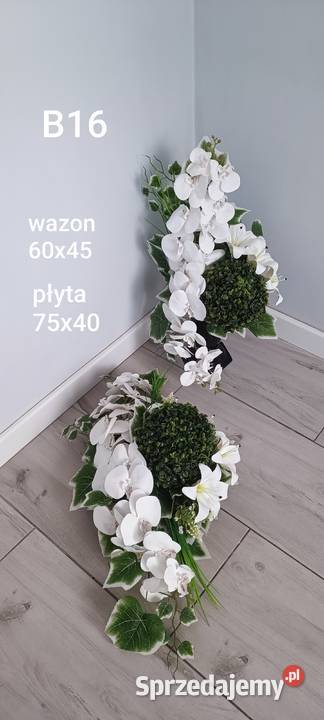 komplet z storczykiem i bukszpanem Psary sprzedam