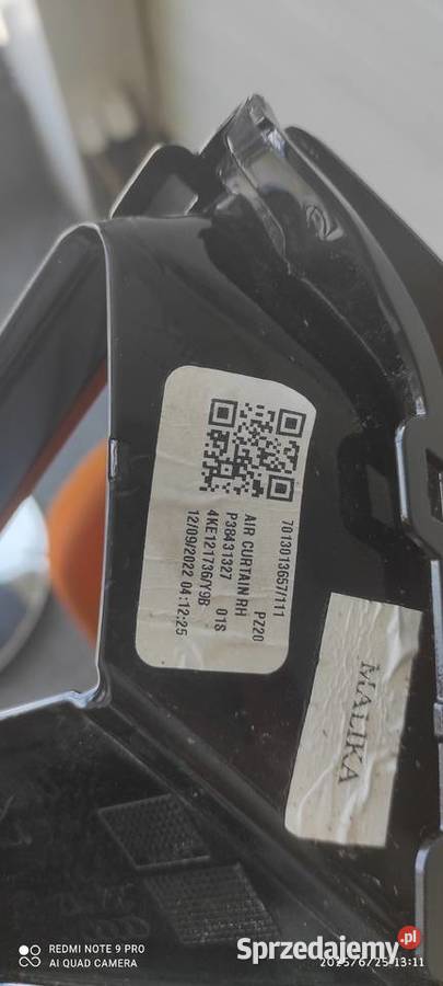 Kratka Zderzaka Prawa 4KE121736 BRILLIANTSCHWARZ Częstochowa