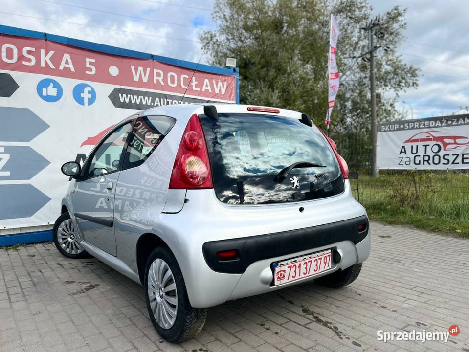 Peugeot 107 10 Benzyna 2006r Wspomaganie Klima 178000km dolnośląskie Wrocław sprzedam