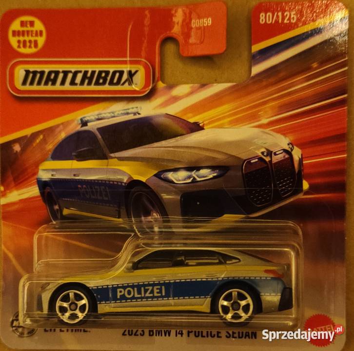 Matchbox BMW i4 Police Sedan 80125 model 164