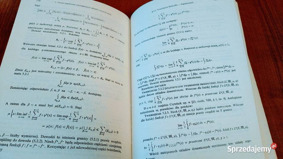 Wstęp do teorii gładkich układów dynamicznych matematyka, statystyka Gdańsk sprzedam