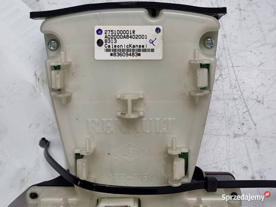 WYŚWIETLACZ PANEL RENAULT LAGUNA III 275100001R Lipno