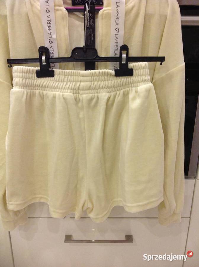 Dres Damski Welurowy z Szortami LA PERLA 36 Nowy