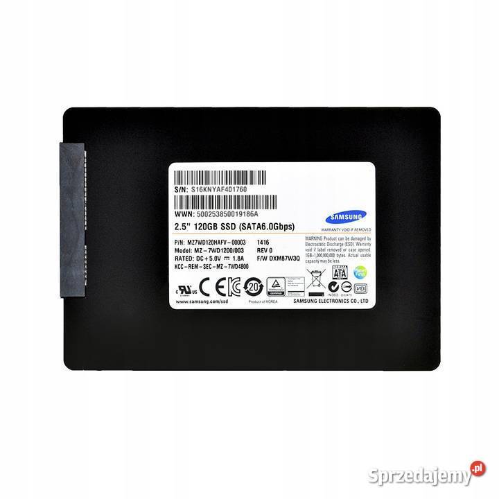 Dysk SSD 120GB 25 szybki bezgłośny do laptopa Dyski mazowieckie Warszawa sprzedam